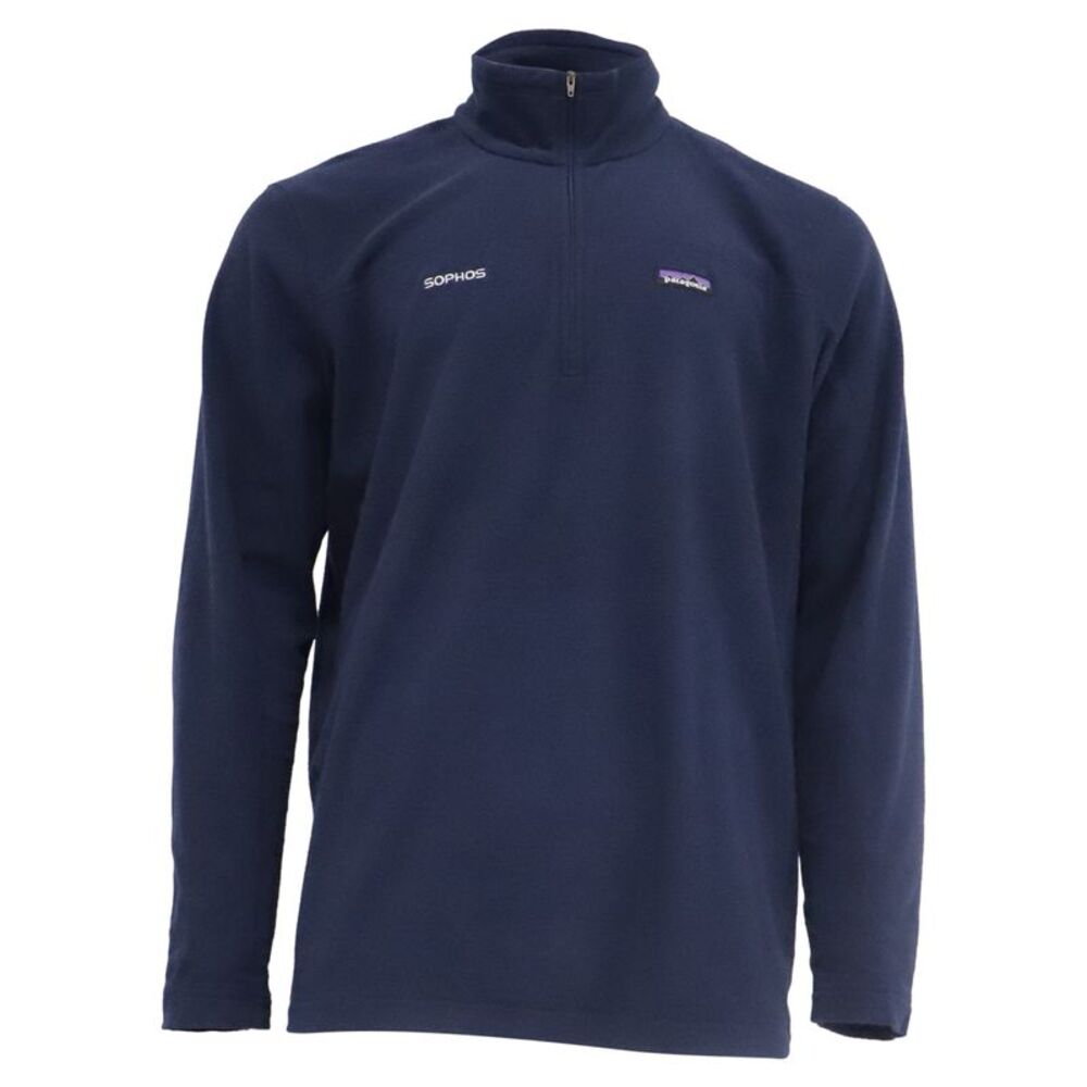 Patagonia Navy Quarter Zip Pullover in Blue Polyester